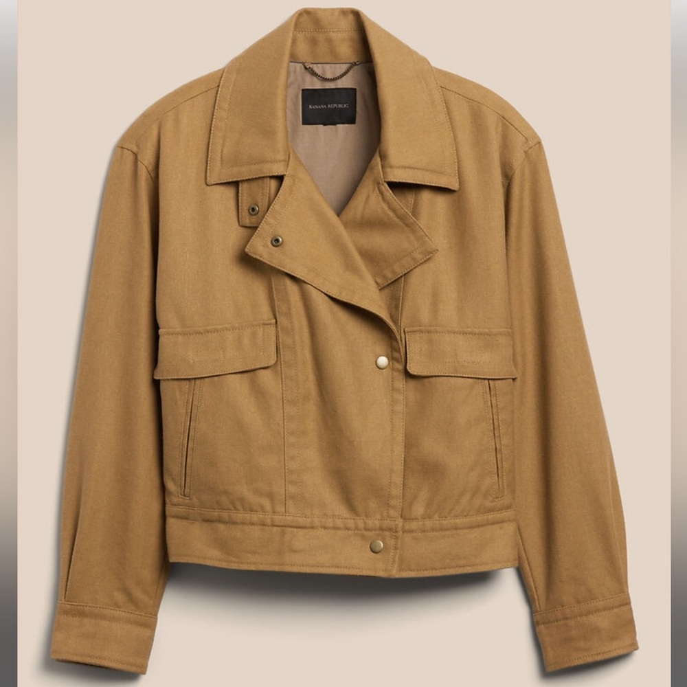 Banana Republic Amelia Flight Jacket - caramel apple camel - Picture 4 of 12